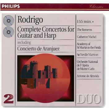 COMPLETE CONCERTOS FOR GUITAR & HARP-RODRIGO / ROMEROS / MICHEL / MAR
