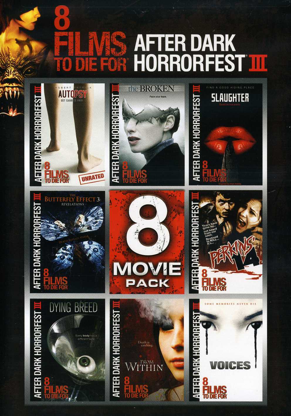 AFTERDARK HORRORFEST: 8 MOVIE PACK (2PC) / (WS-AFTERDARK HORRORFEST: 8 MOVIE PACK (2PC) / (WS