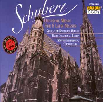 DEUTSCHE MESSE & 6 LATIN MASSES (3PK)-MASS TEXT / SCHUBERT