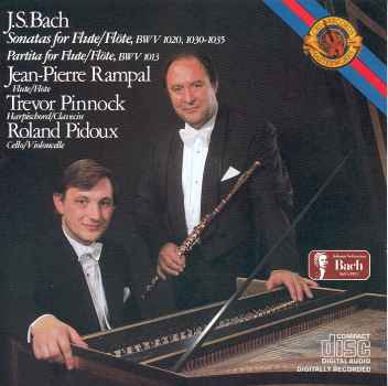 SONATAS FOR FLUTE & HARPSICHORD-J.S. BACH / RAMPAL / PINNOCK