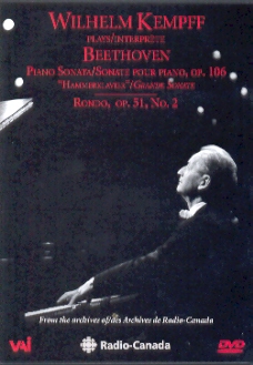 WILHELM KEMPFF PLAYS BEETHOVEN / (B&W)-BEETHOVEN / KEMPFF