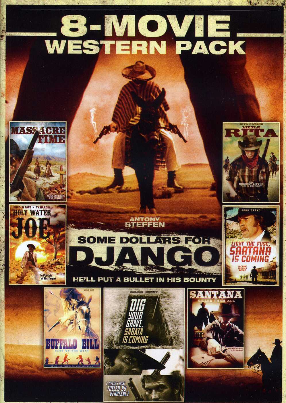 VOL. 2-8-MOVIE SPAGHETTI WESTERN PACK-8-MOVIE SPAGHETTI WESTERN PACK