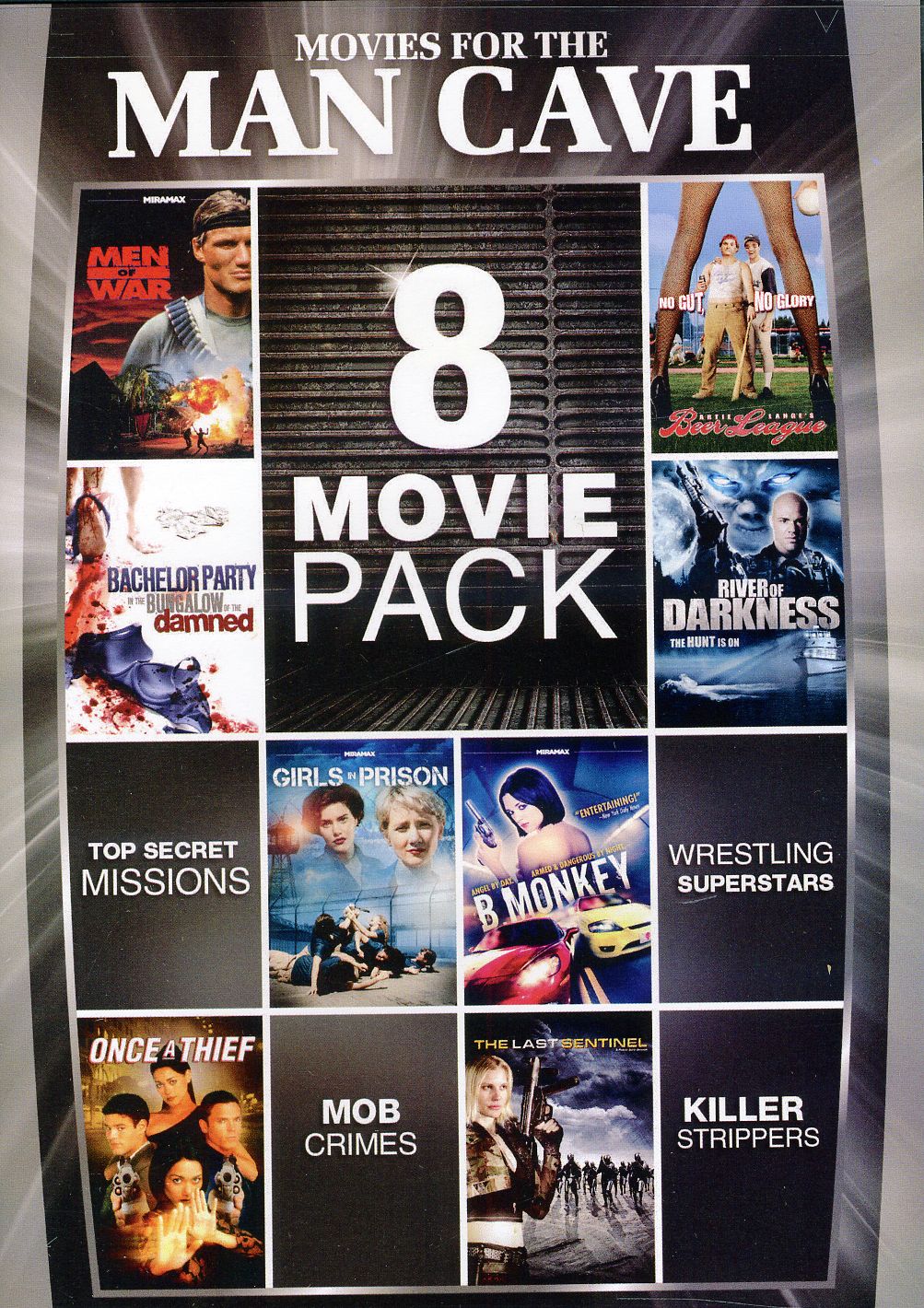 8-MOVIE PACK-MOVIES FOR THE MAN-CAVE-8-MOVIE PACK-MOVIES FOR THE MAN-CAVE