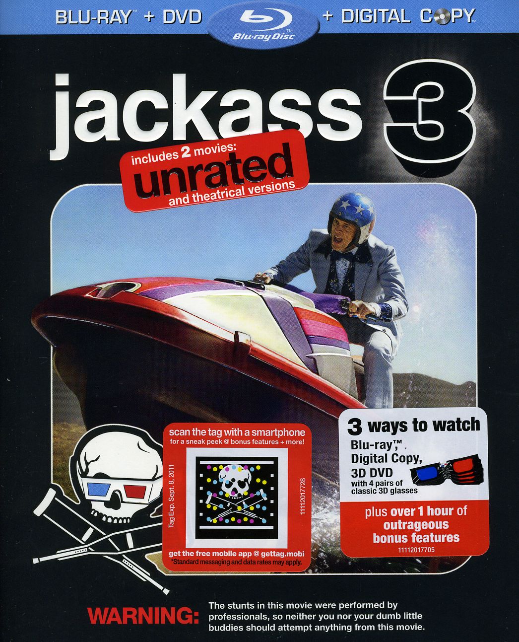 JACKASS 3 (2PC) (W / DVD) (RATED) (UNRATED) -JACKASS 3 (2PC) (W / DVD) (RATED) (UNRATED) 