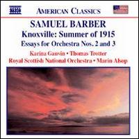 KNOXVILLE: SUMMER OF 1915-BARBER / GAUVIN / TROTTER / ALSOP / RSNO