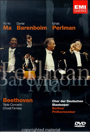 TRIPLE CONCERTO & CHORAL FANTASY-BEETHOVEN / BPO / MA / BARENBOIM / PERLMAN