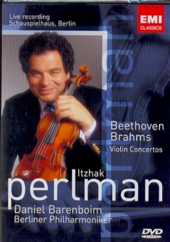 VIOLIN CONCERTO-BEETHOVEN / BRAHMS / PERLMAN / BPO / BAREN