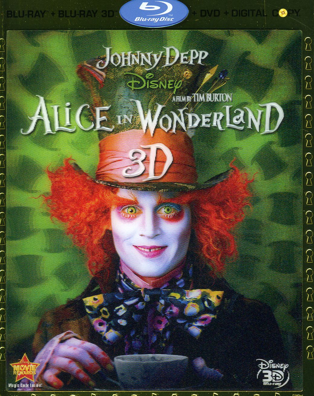 ALICE IN WONDERLAND (2010) (3D) (W / DVD) (WBR-ALICE IN WONDERLAND (2010) (3D)