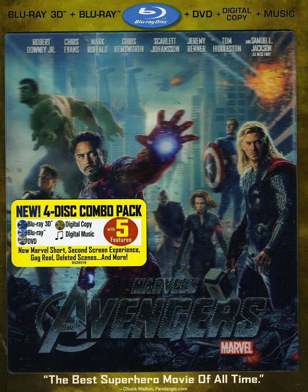 MARVEL'S THE AVENGERS (W / DVD) (WBR) (3-D) (DIG-MARVEL'S THE AVENGERS