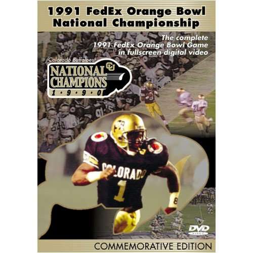 1991 ORANGE BOWL CHAMPIONSHIP COLORADO BUFFALOS-1991 ORANGE BOWL CHAMPIONSHIP COLORADO BUFFALOS