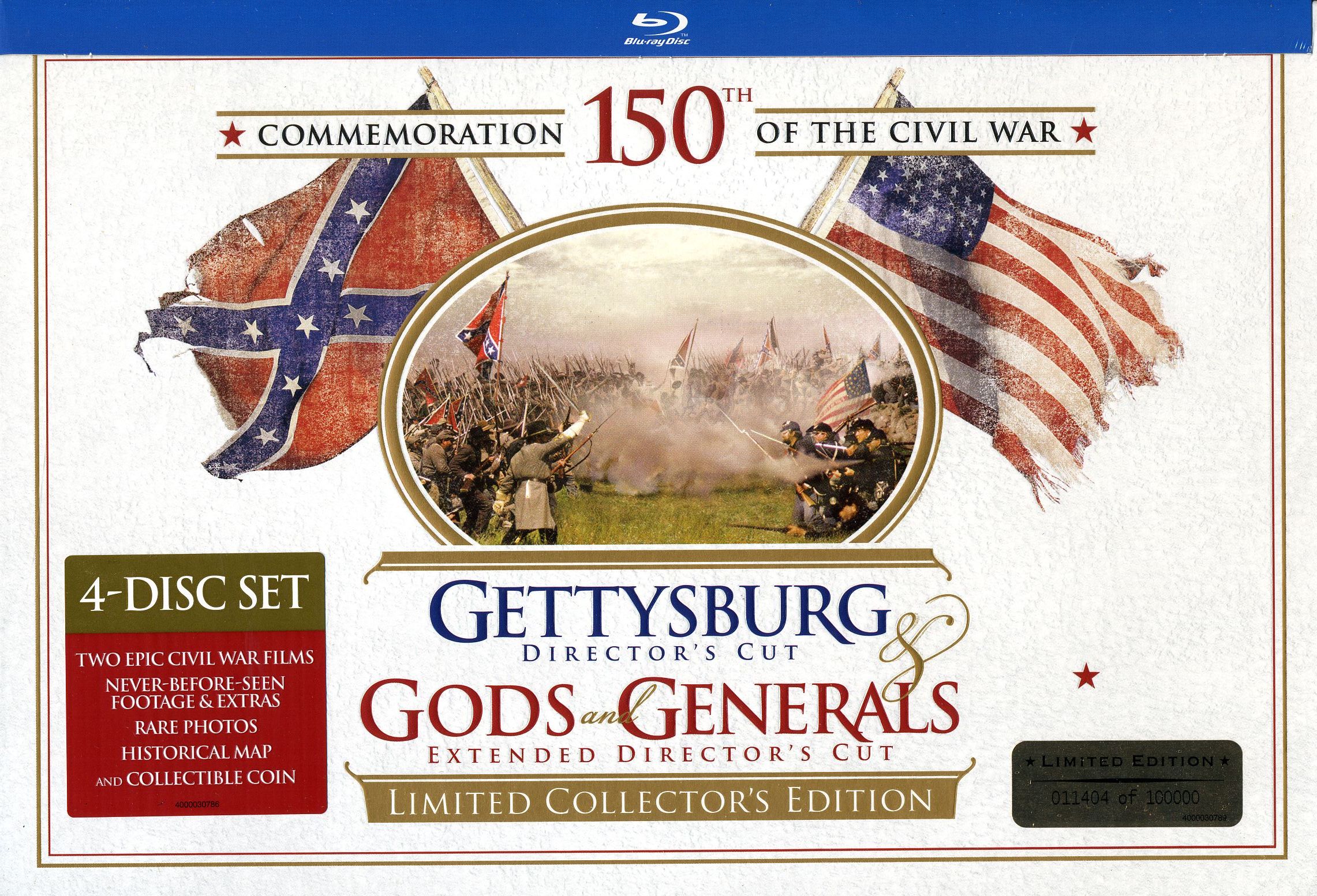 GETTYSBURG & GODS & GENERALS (BOOKS,MAP,COIN)-GETTYSBURG & GODS
