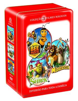 BEE MOVIE / MADAGASCAR / SHREK (BOX 3 DVDS)-BEE MOVIE / MADAGASCAR / SHREK (LATA 3 DVDS)