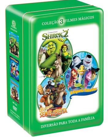 SHREK 2 / SHARK TALE / OVER THE EDGE (BOX 3 DV-SHREK 2 / ESPANTA TUBAROES / SEM FLORESTA (LAT