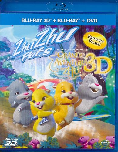 ZHU ZHU PETS: QUEST FOR ZHU (3D)-GRANDE AVENTURA DE ZHU (BLU RAY 3D+BLU RAY+DVD)