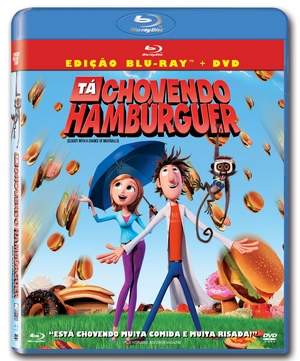 TA CHOVENDO ... - CLOUDY WITH A CHANCE OF MEATBALL-TA CHOVENDO HAMBURGUER (BLU RAY + DVD)
