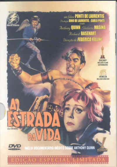 ESTRADA DA VIDA - LA STRADA (FELLINI) (1954)-ANTHONY QUINN / JULIETA MASINA / RICHARD BASEH