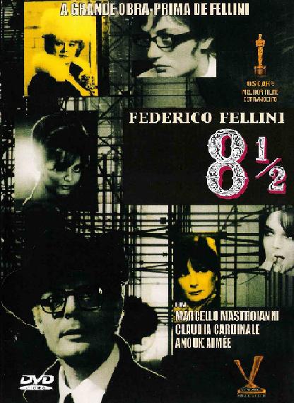 FELLINI 8 1 / 2 (FEDERICO FELLINI) (1963)-MARCELLO MASTROIANNI / CLAUDIA CARDINALE / ANO