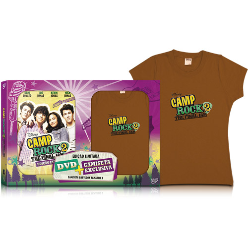 CAMP ROCK 2 - THE FINAL JAM (DVD+CAMISETA BABYLOOK-DEMI LOVATO / JOE JONAS / KEVIN JONAS / NICK JONAS